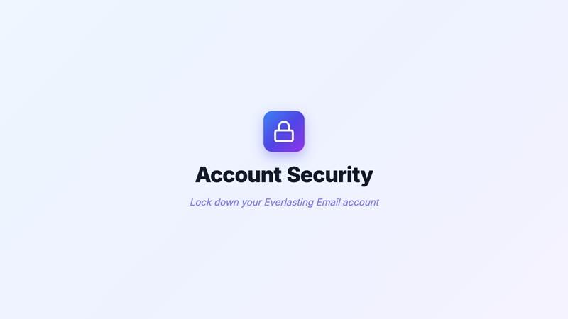 Account Security